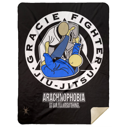 Artichoke Fight Gear Custom Design #1. Arachnophobia: Fear of Spiders. Spider Guard. It's a Jiu Jitsu Thing. Premium Mink Sherpa Blanket 60x80