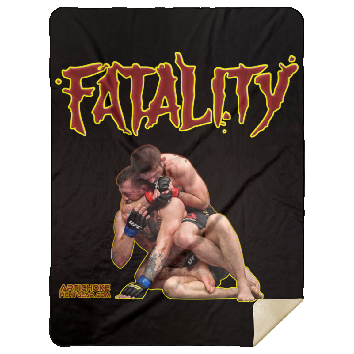 Artichoke Fight Gear Custom Design #21. FATLAITY! Premium Mink Sherpa Blanket 60x80