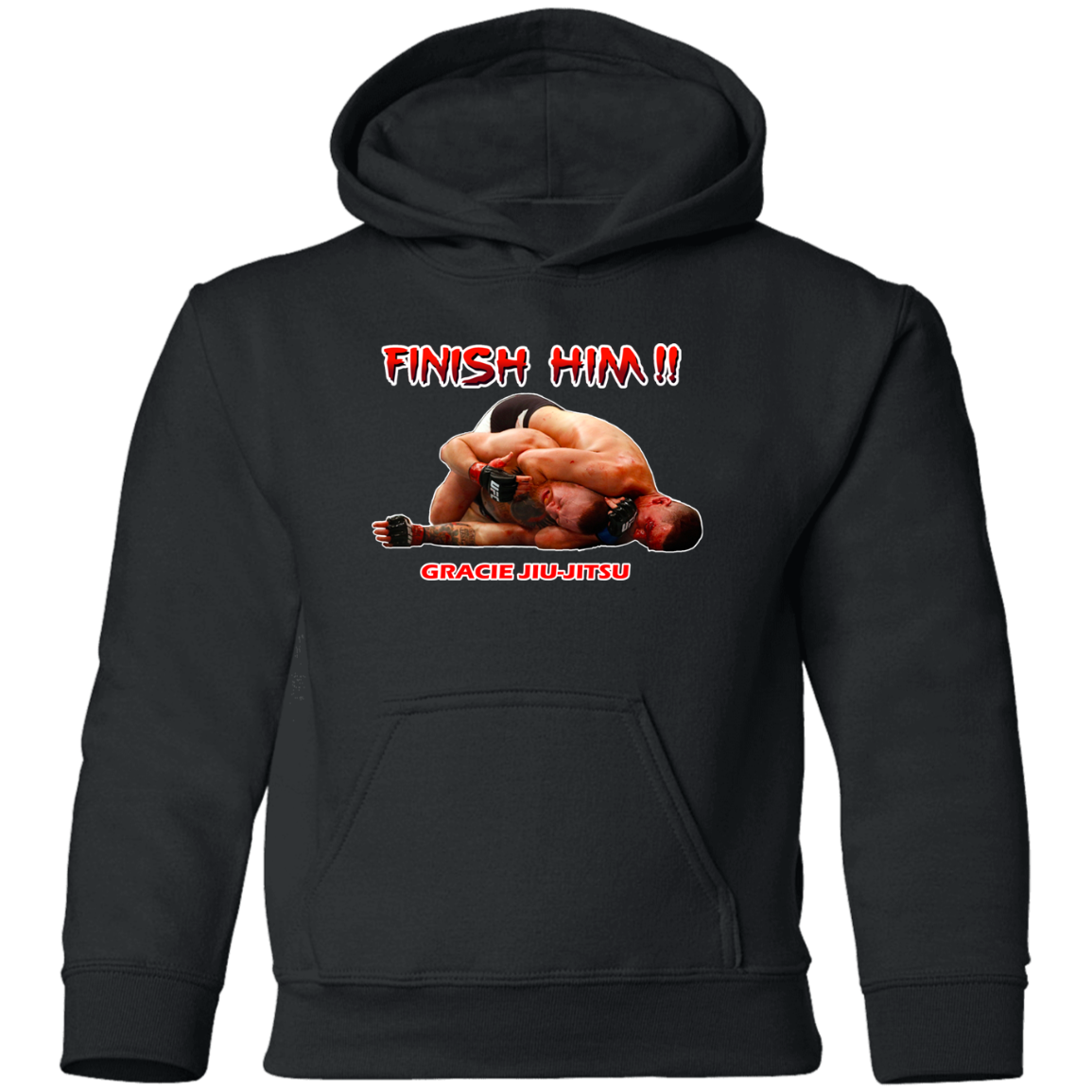 Artichoke Fight Gear Custom Design #8. Finish Him! Youth Pullover Hoodie