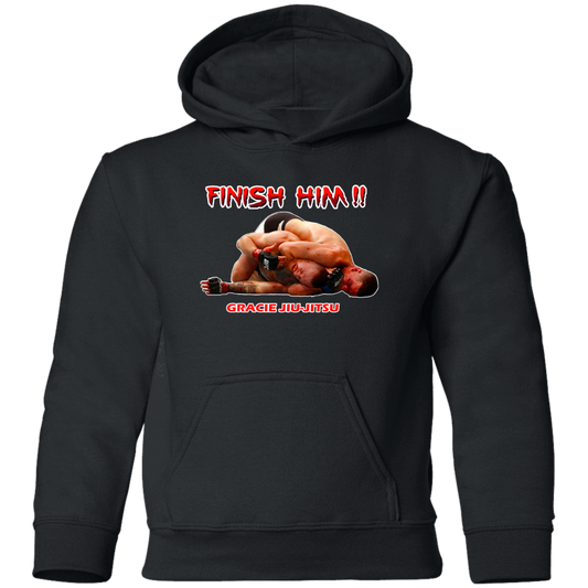 Artichoke Fight Gear Custom Design #8. Finish Him! Youth Pullover Hoodie