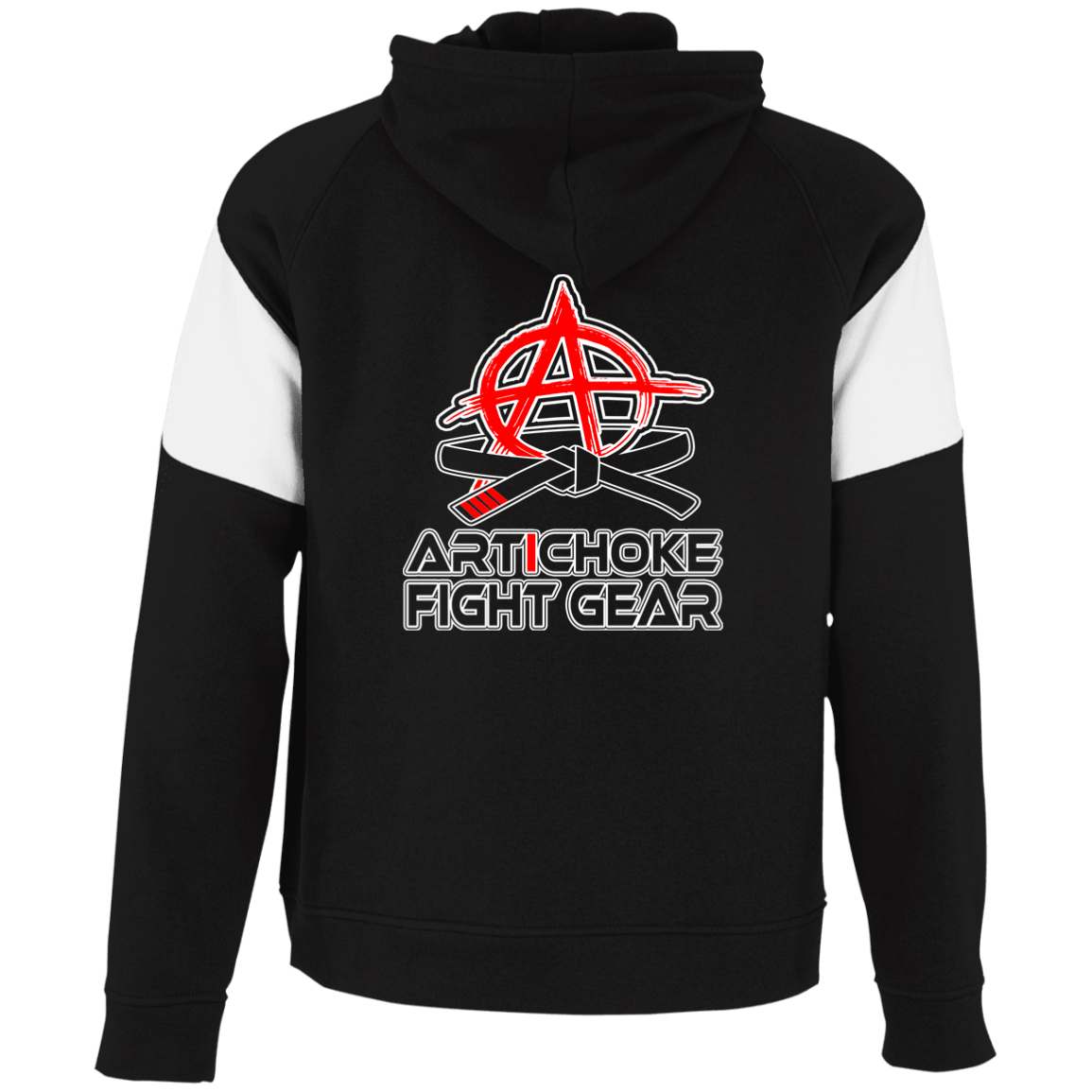 Artichoke Fight Gear Custom Design #12. Keep Calm and Shrimp Out. Colorblock Fleece Hoodie