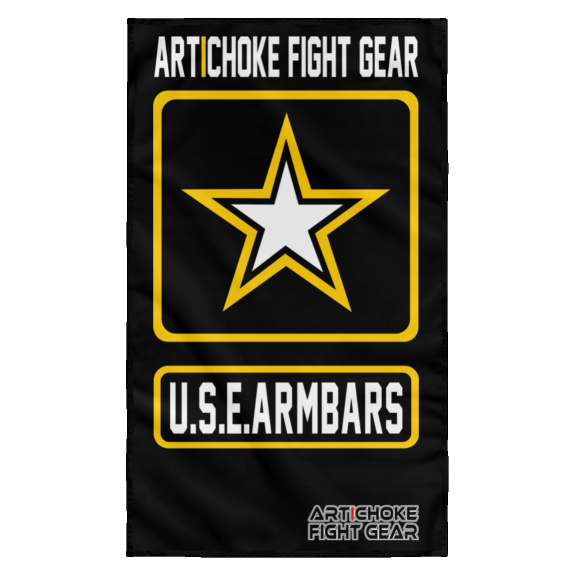 Artichoke Fight Gear Custom Design #2. USE ARMBARS. Wall Flag