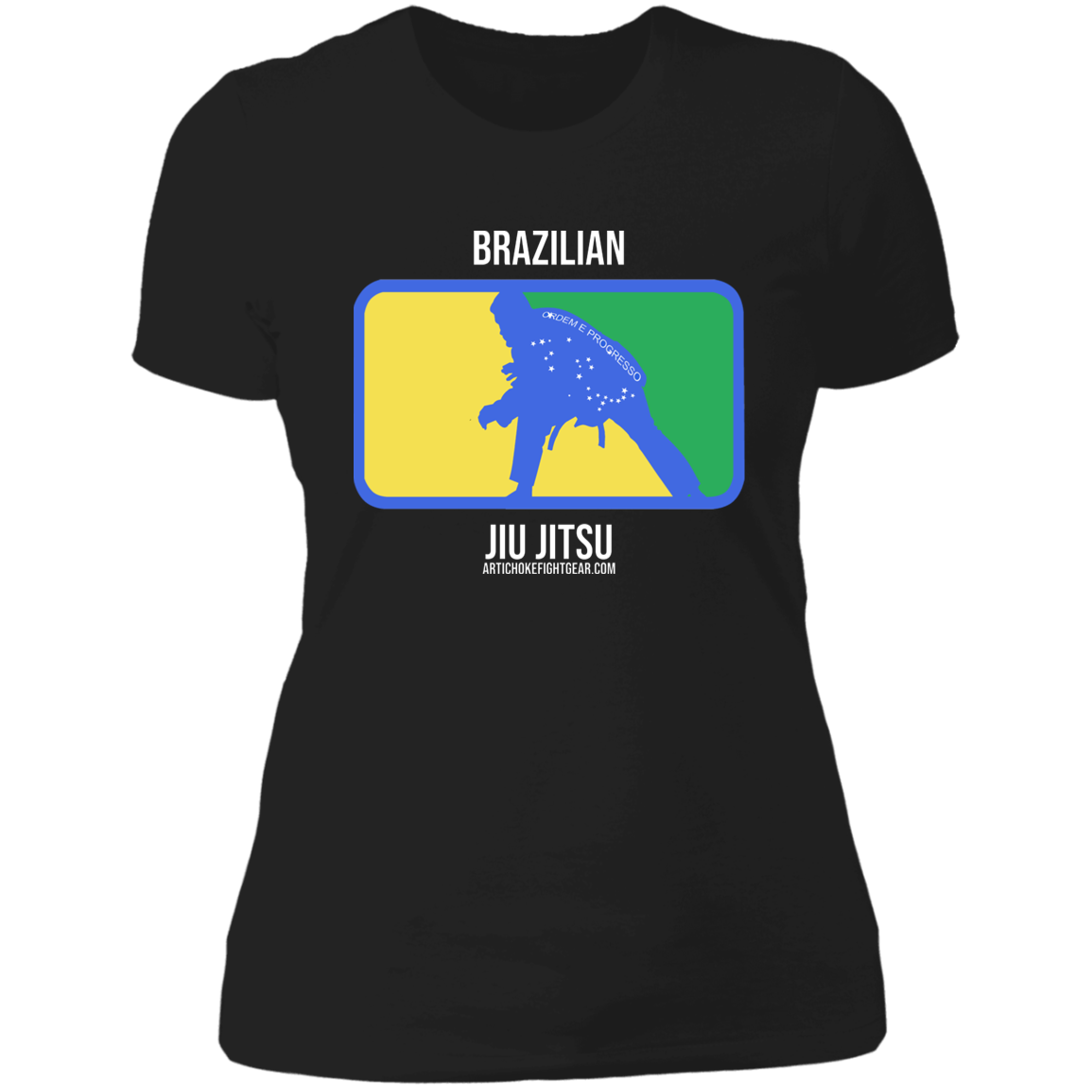 Artichoke Fight Gear Custom Design #13. BJJ, The New National Pastime. Ladies' Boyfriend T-Shirt