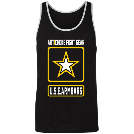 Artichoke Fight Gear Custom Design #2. USE ARMBARS. Unisex 2-Tone Tank Top