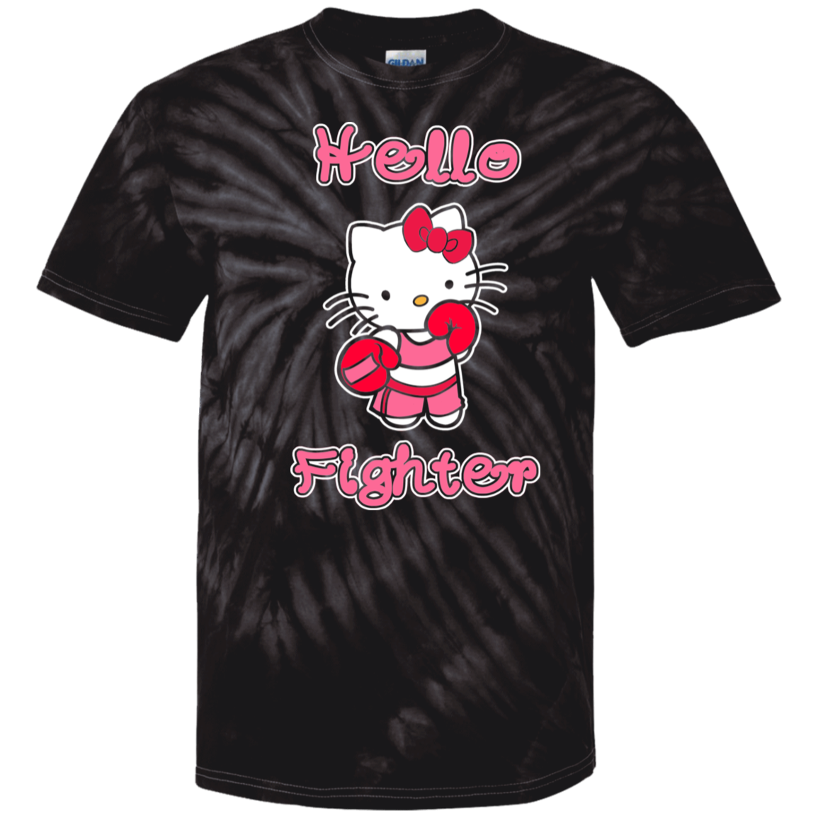 Artichoke Fight Gear Custom Design #11. Hello Fighter. Youth Tie Dye T-Shirt