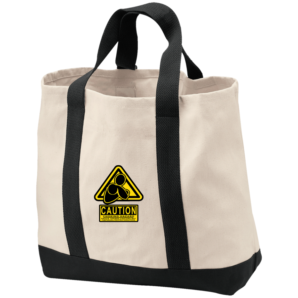 AFG Custom Design #07. CAUTION: CHOKING HAZARD. 2-Tone Shopping Tote