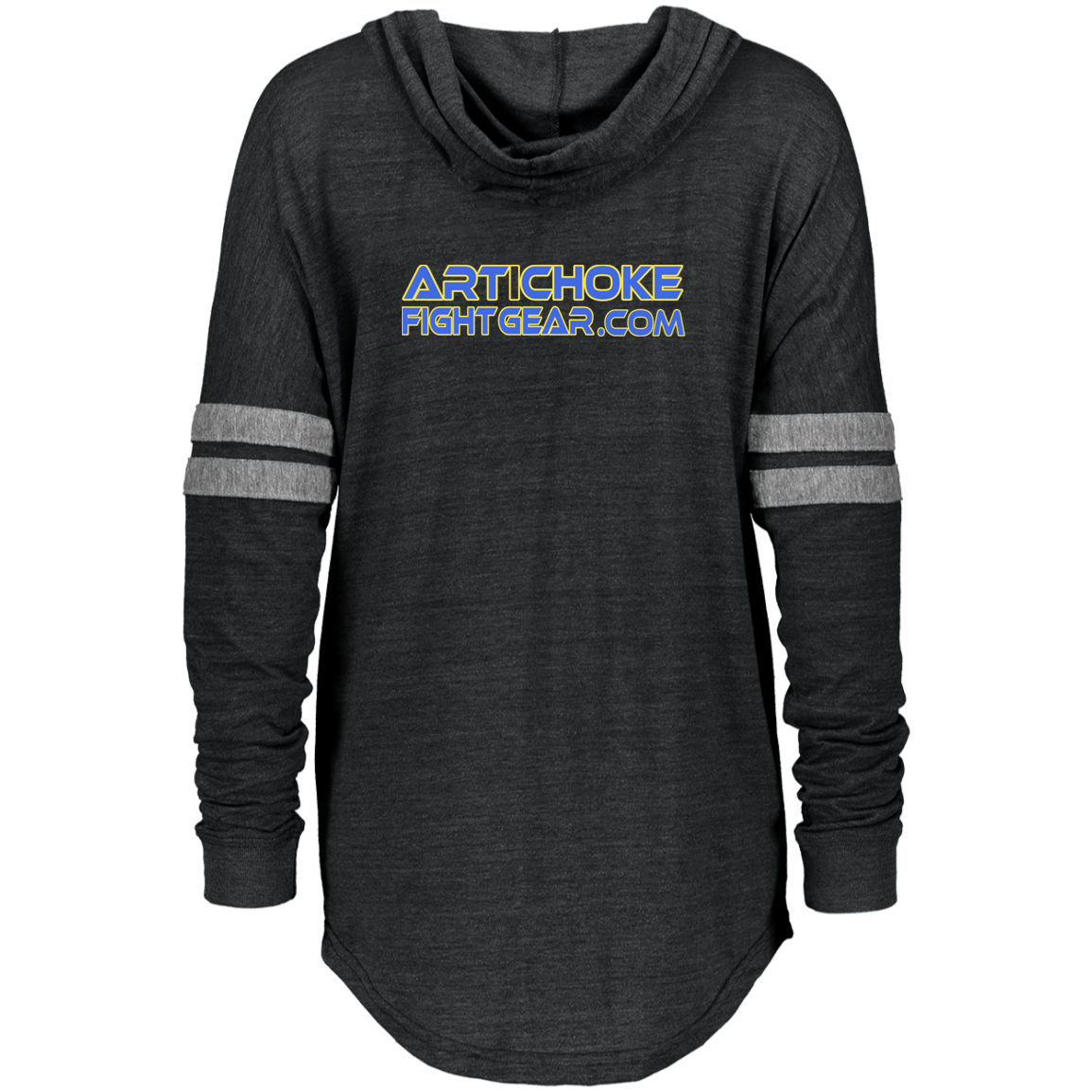 Artichoke Fight Gear Custom Design #13. BJJ, The New National Pastime. Ladies Hooded Low Key Pullover