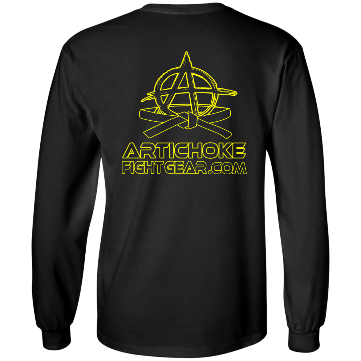 Artichoke Fight Gear Custom Design #9. EAT. SLEEP. JIU JITSU. REPEAT. 100% Cotton Long Sleeve