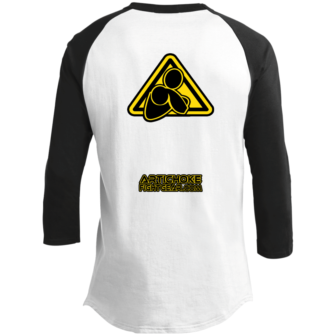 AFG Custom Design #07. CAUTION: CHOKING HAZARD. 3/4 Raglan Sleeve Shirt