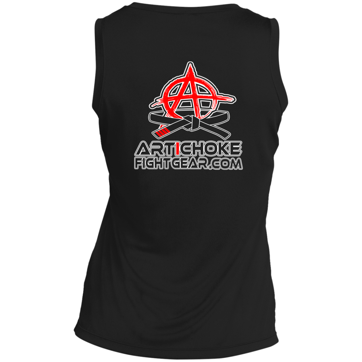 Artichoke Fight Gear Custom Design #14. ON SITE! Ladies' Sleeveless V-Neck Performance Tee