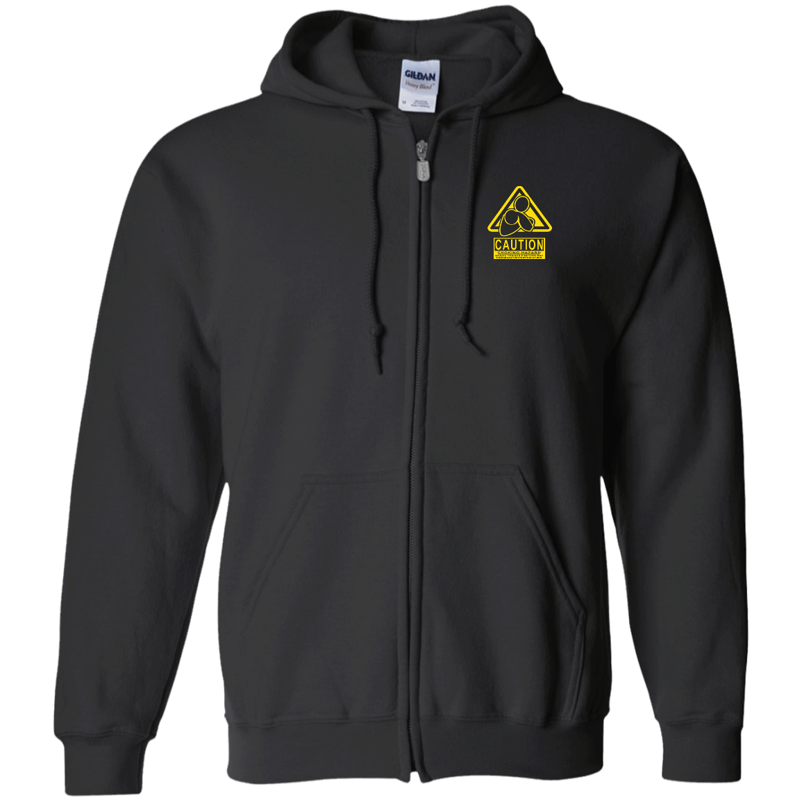 AFG Custom Design #07. CAUTION: CHOKING HAZARD. Zip Up Hooded Sweatshirt