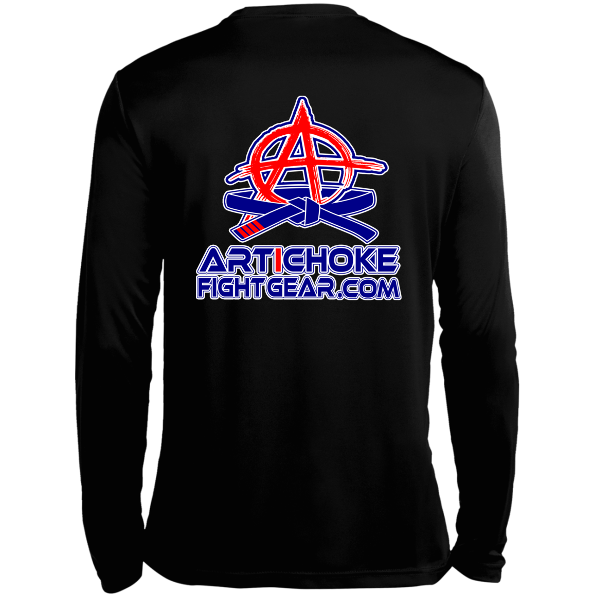 Artichoke Fight Gear Custom Design #4. MLB style BJJ. Moisture-Wicking Long Sleeve