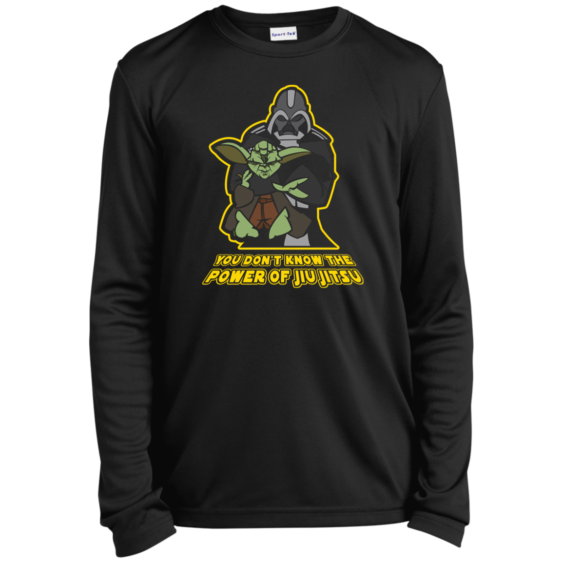 Artichoke Fight Gear Custom Design #20. You Don't Know the Power of Jiu Jitsu. Youth Long Sleeve Performance Tee