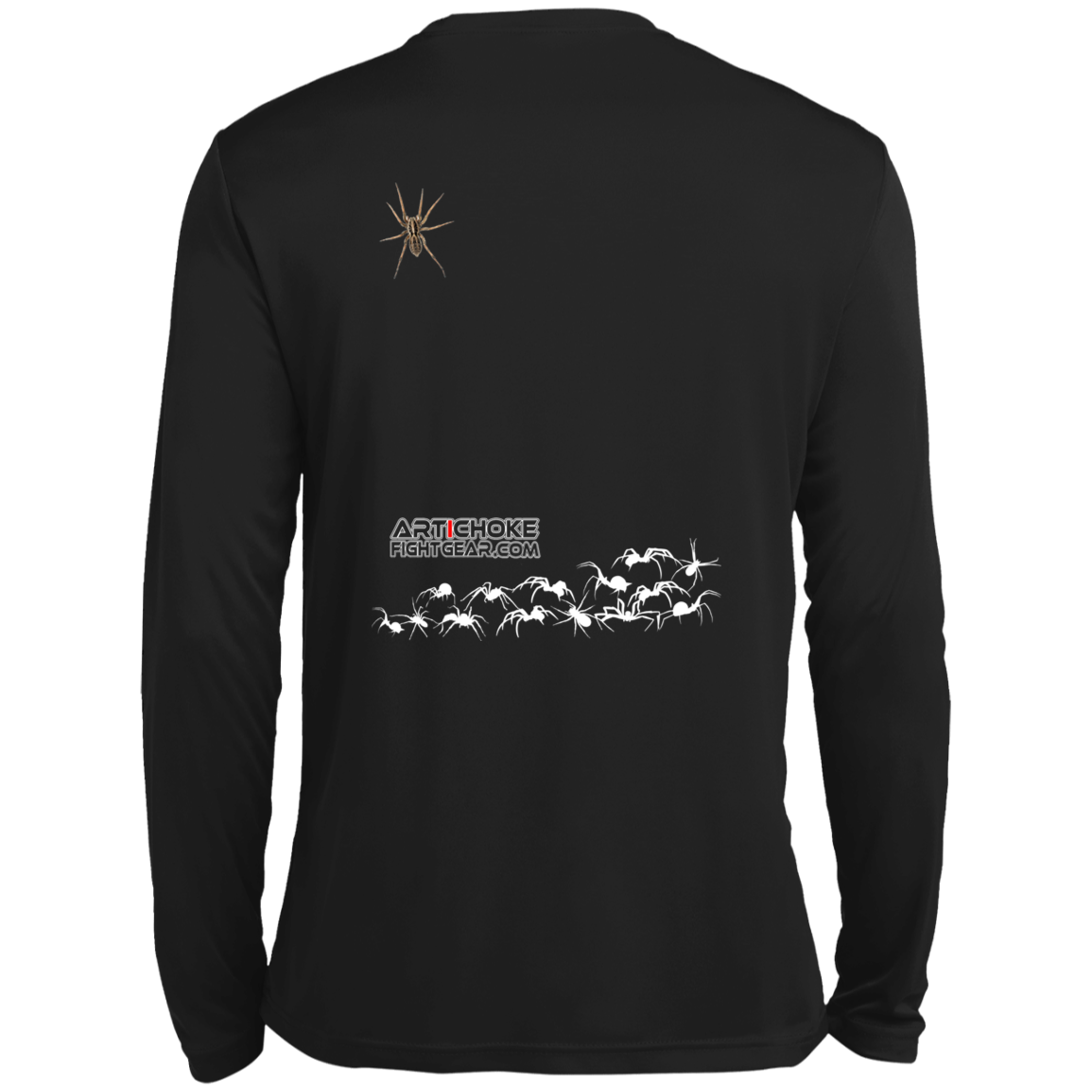 Artichoke Fight Gear Custom Design #1. Arachnophobia: Fear of Spiders. Spider Guard. It's a Jiu Jitsu Thing. Men’s Long Sleeve 100% Polyester