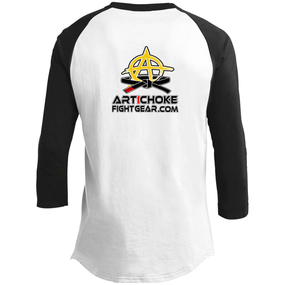 Artichoke Fight Gear Custom Design #2. USE ARMBARS. 3/4 Raglan Sleeve Shirt