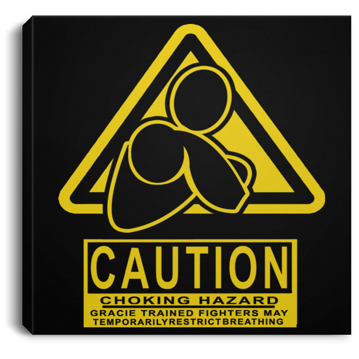 AFG Custom Design #07. CAUTION: CHOKING HAZARD. Square Canvas .75in Frame