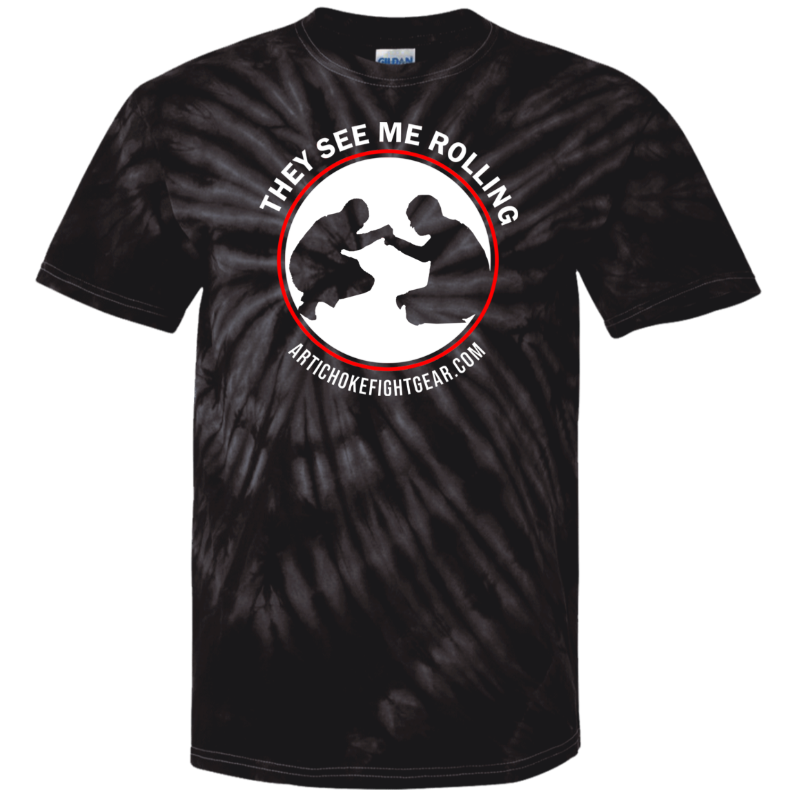 Artichoke Fight Gear Custom Design #16. They See Me Rolling. Youth Tie Dye T-Shirt