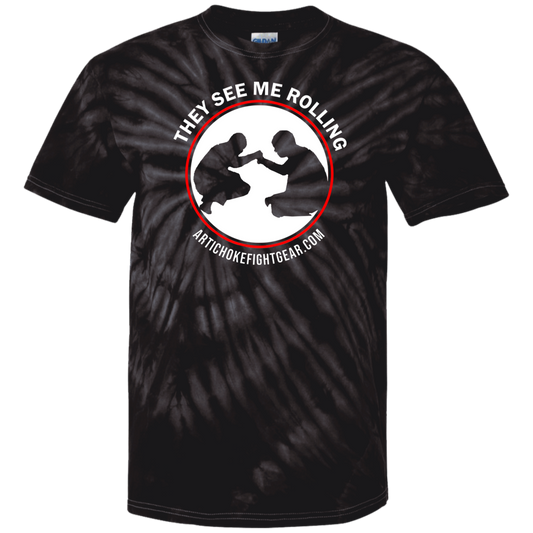 Artichoke Fight Gear Custom Design #16. They See Me Rolling. Youth Tie Dye T-Shirt