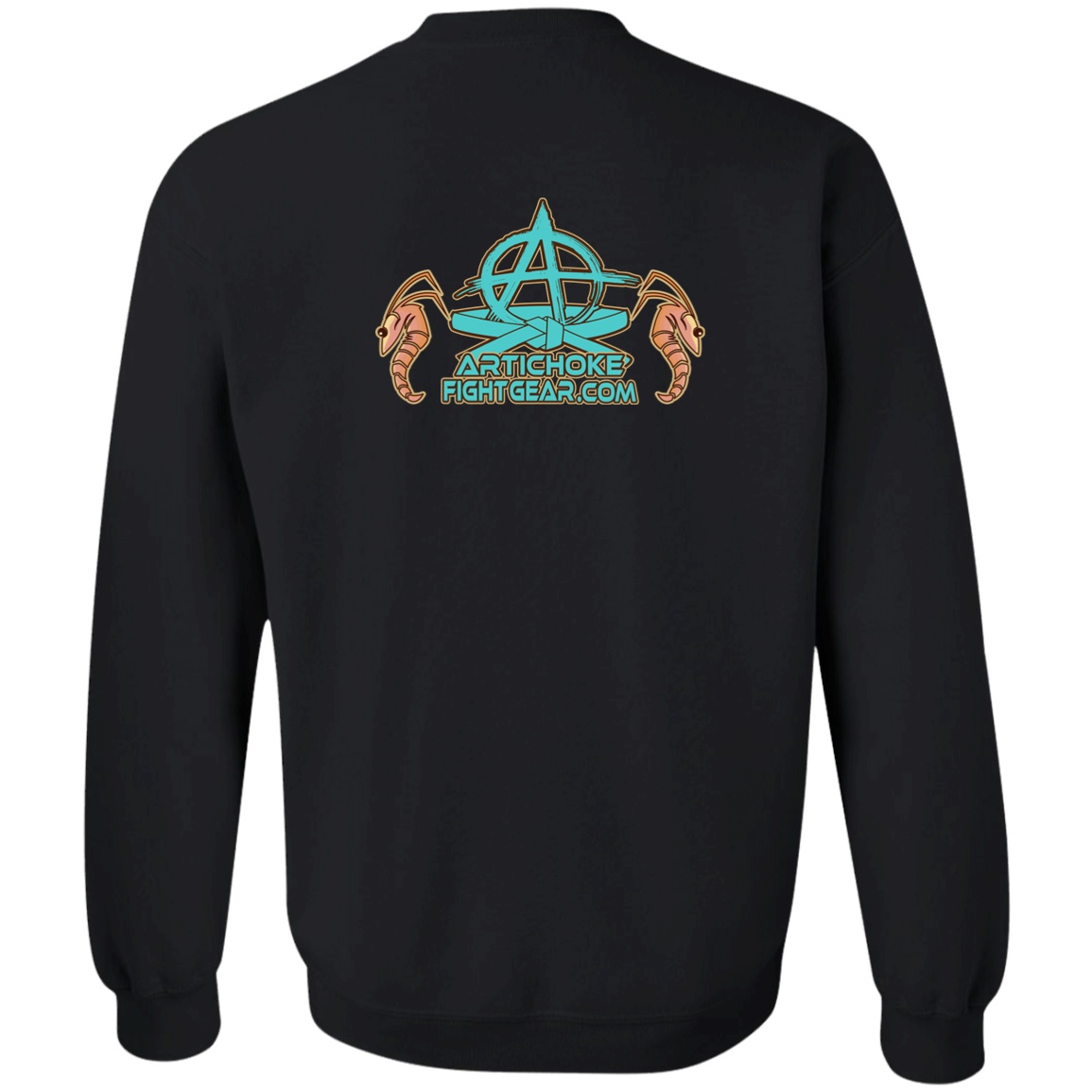 Artichoke Fight Gear Custom Design #18. Shrimpin ain't Easy. Youth Crewneck Sweatshirt