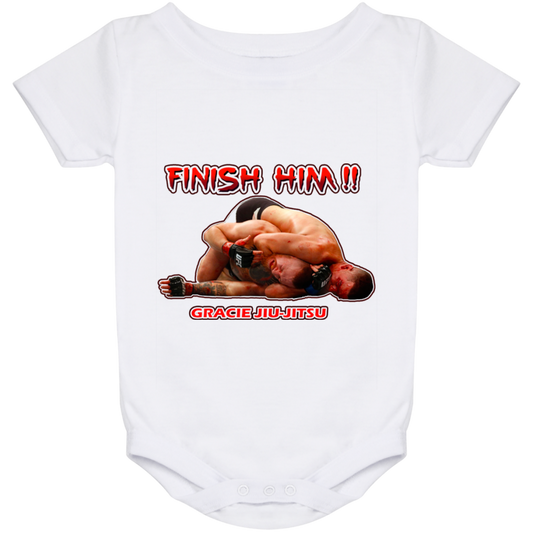 Artichoke Fight Gear Custom Design #8. Finish Him! Baby Onesie 24 Month