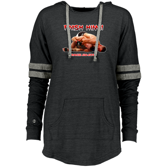 Artichoke Fight Gear Custom Design #8. Finish Him! Ladies Hooded Low Key Pullover