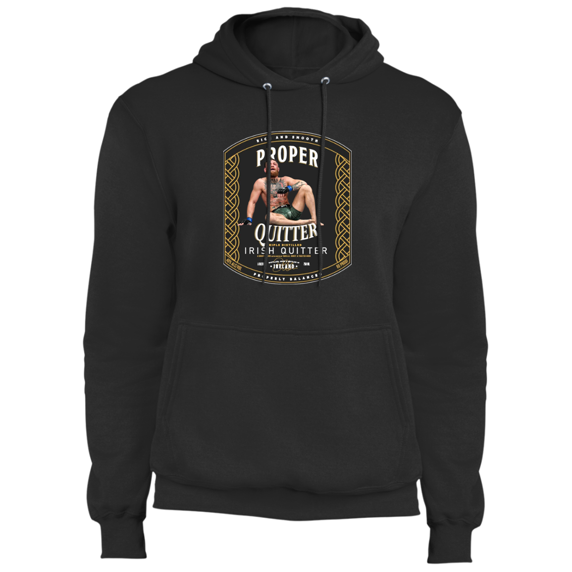 Artichoke Fight Gear Custom Design #15. Proper Quitter. Fleece Pullover Hoodie