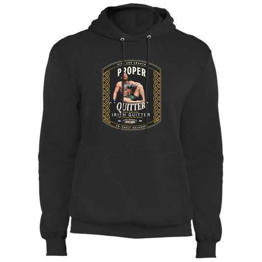 Artichoke Fight Gear Custom Design #15. Proper Quitter. Fleece Pullover Hoodie