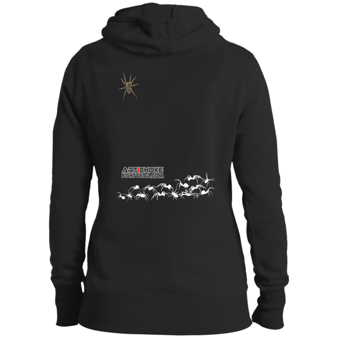 Artichoke Fight Gear Custom Design #1. Arachnophobia: Fear of Spiders. Spider Guard. It's a Jiu Jitsu Thing. Ladies' Pullover Hooded Sweatshirt