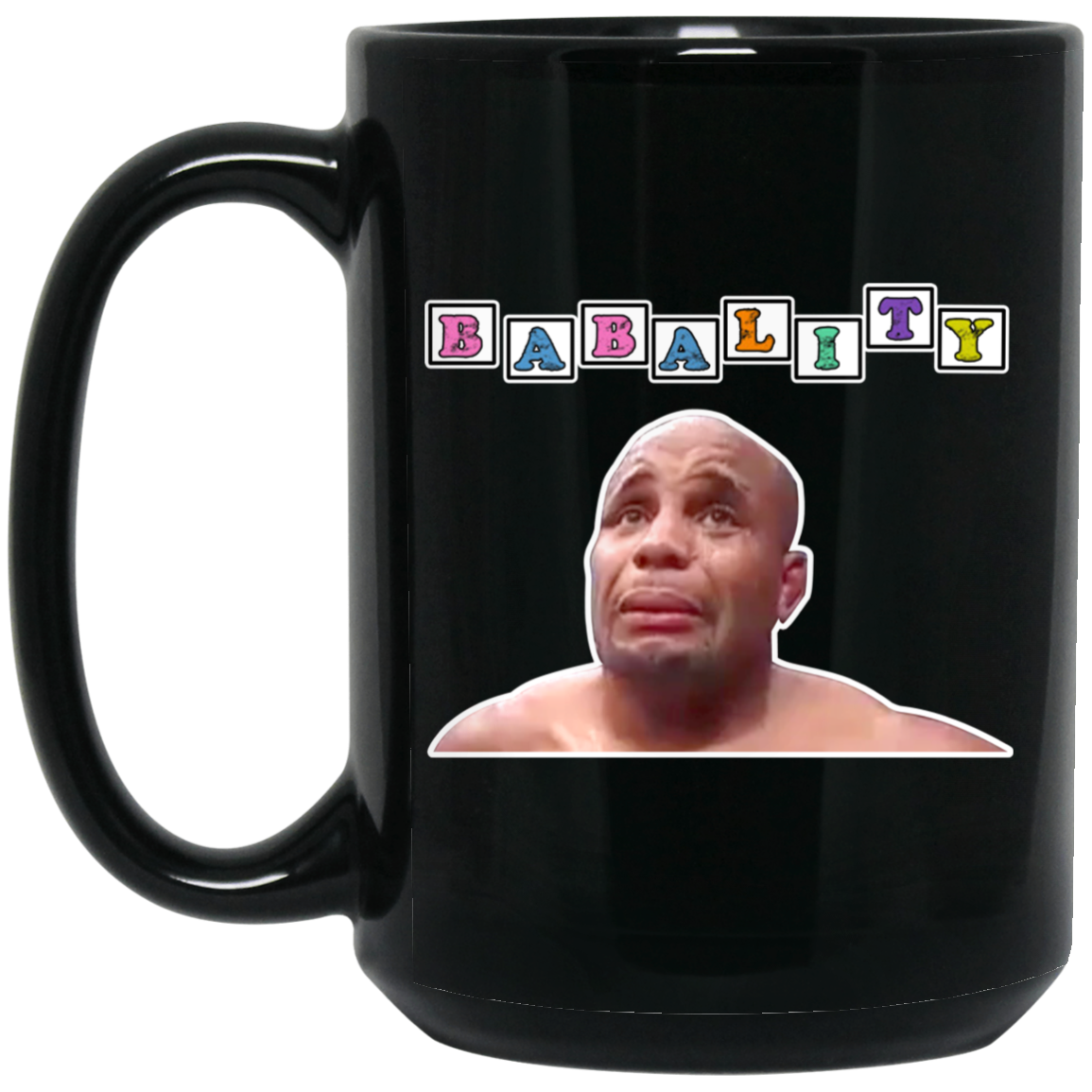 Artichoke Fight Gear Custom Design #3. Babality. 15 oz. Black Mug