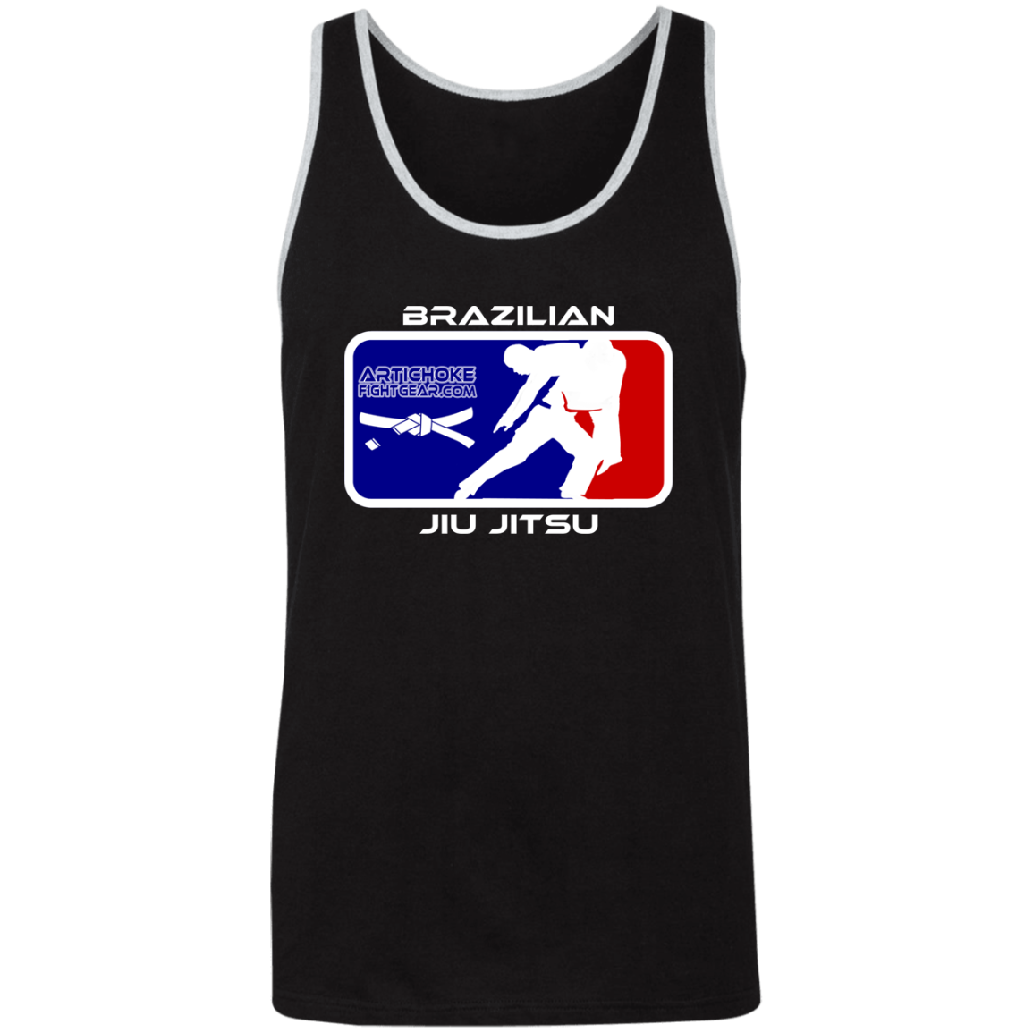 Artichoke Fight Gear Custom Design #4. MLB style BJJ. Unisex 2-Tone Tank Top