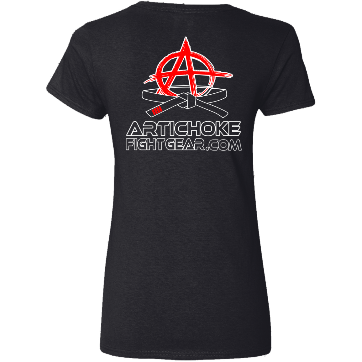 Artichoke Fight Gear Custom Design #15. Proper Quitter. Ladies'100% Cotton V-Neck T-Shirt