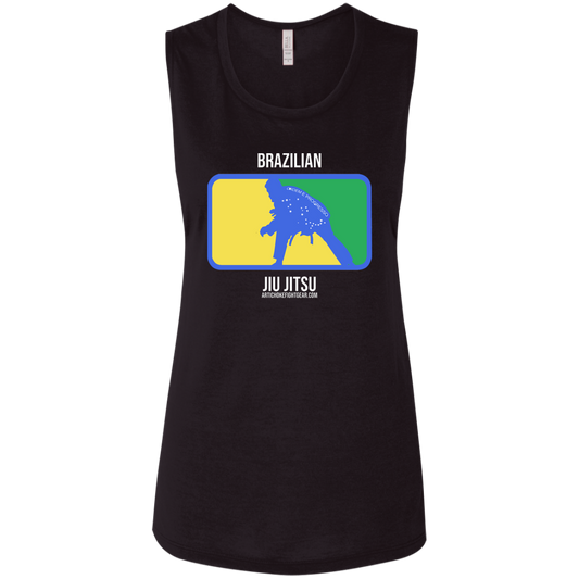 Artichoke Fight Gear Custom Design #13. BJJ, The New National Pastime. Ladies' Flowy Muscle Tank