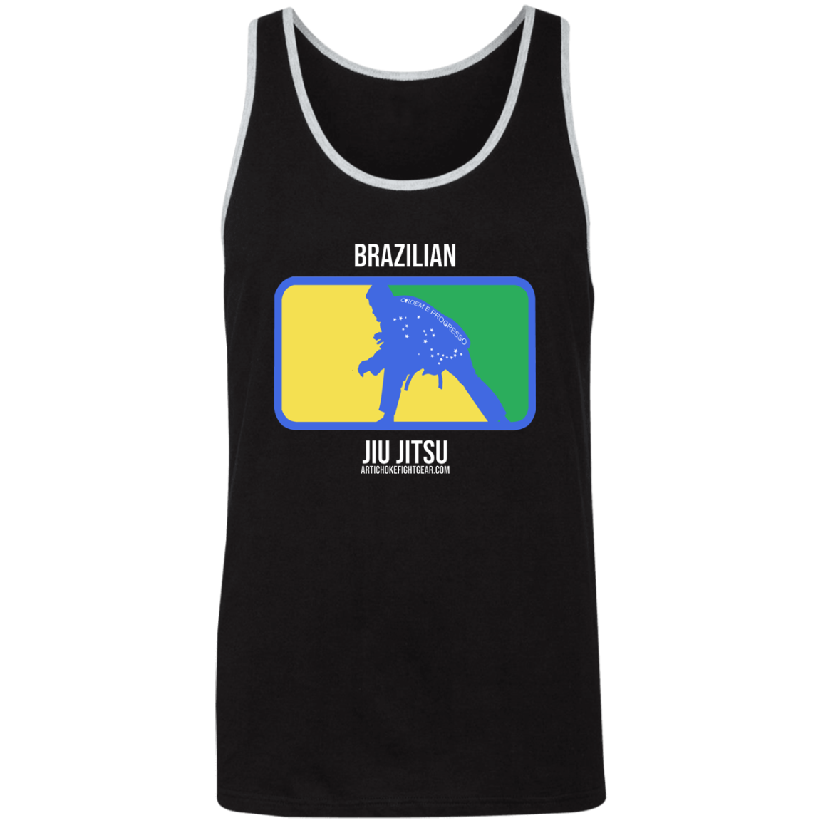 Artichoke Fight Gear Custom Design #13. BJJ, The New National Pastime. Unisex 2-Tone Tank Top