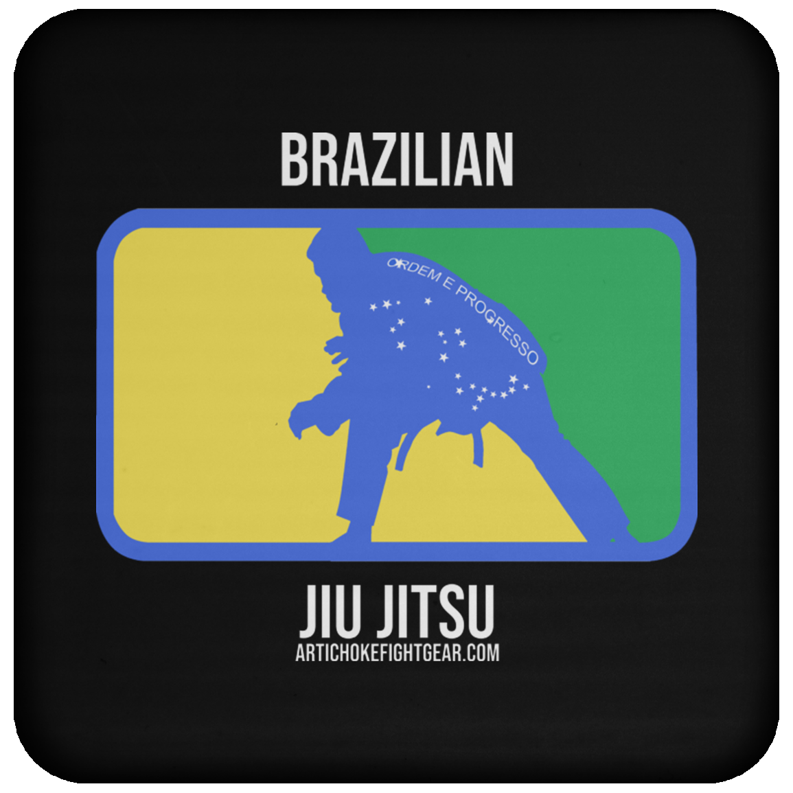 Artichoke Fight Gear Custom Design #13. BJJ, The New National Pastime. Coaster