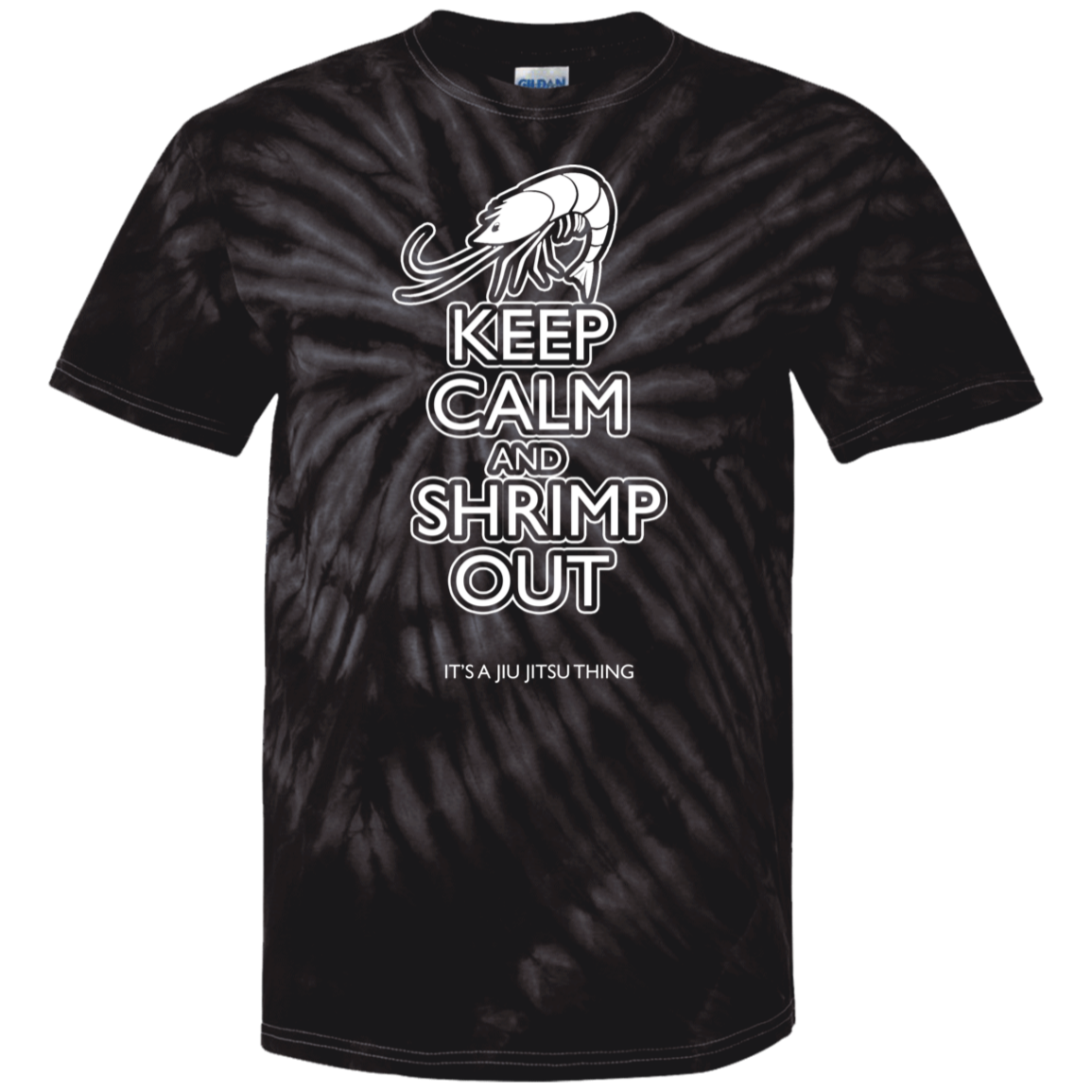 Artichoke Fight Gear Custom Design #12. Keep Calm and Shrimp Out. Youth Tie Dye T-Shirt