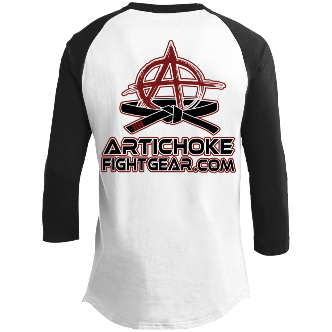 Artichoke Fight Gear Custom Design #21. FATLAITY! 3/4 Raglan Sleeve Shirt