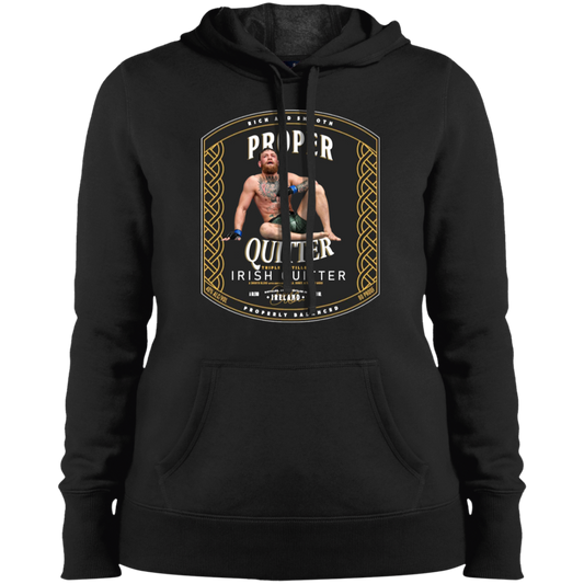 Artichoke Fight Gear Custom Design #15. Proper Quitter. Ladies' Pullover Hooded Sweatshirt