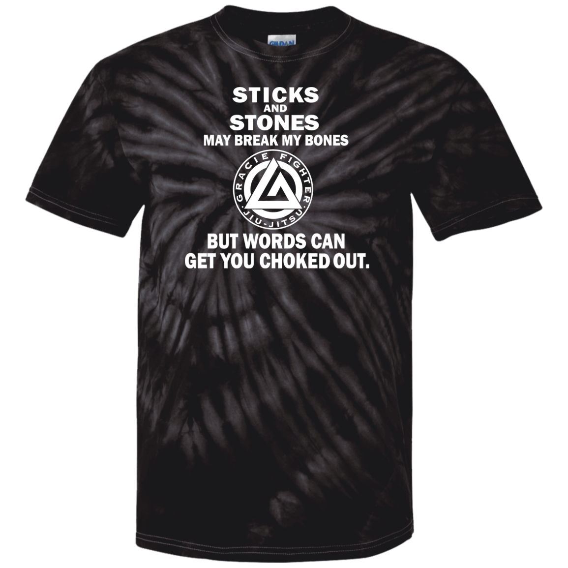 Artichoke Fight Gear Custom Design #19. Sticks and Stones. Youth Tie Dye T-Shirt