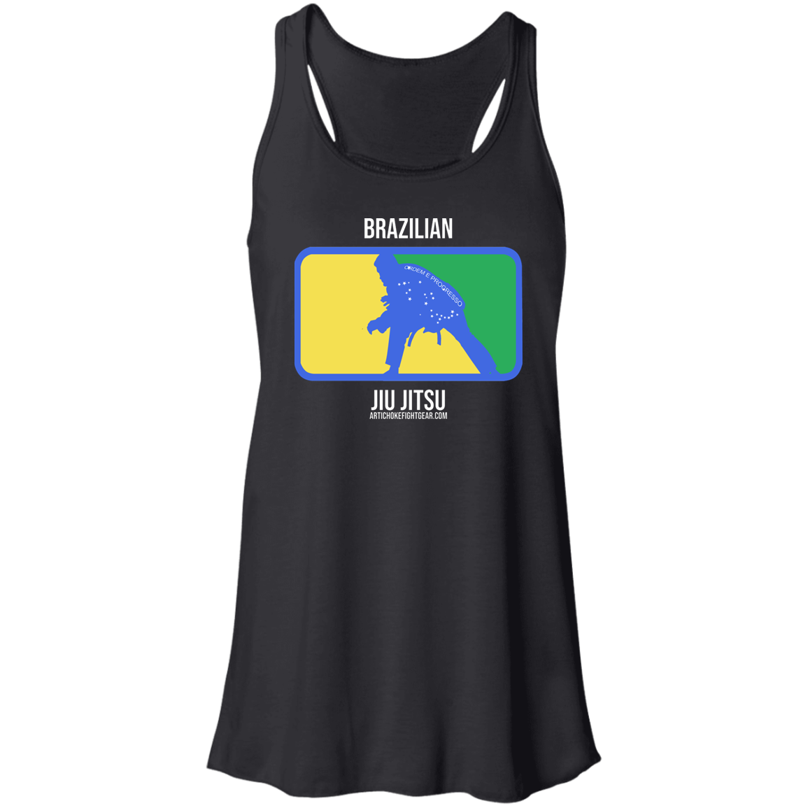 Artichoke Fight Gear Custom Design #13. BJJ, The New National Pastime. Flowy Racerback Tank