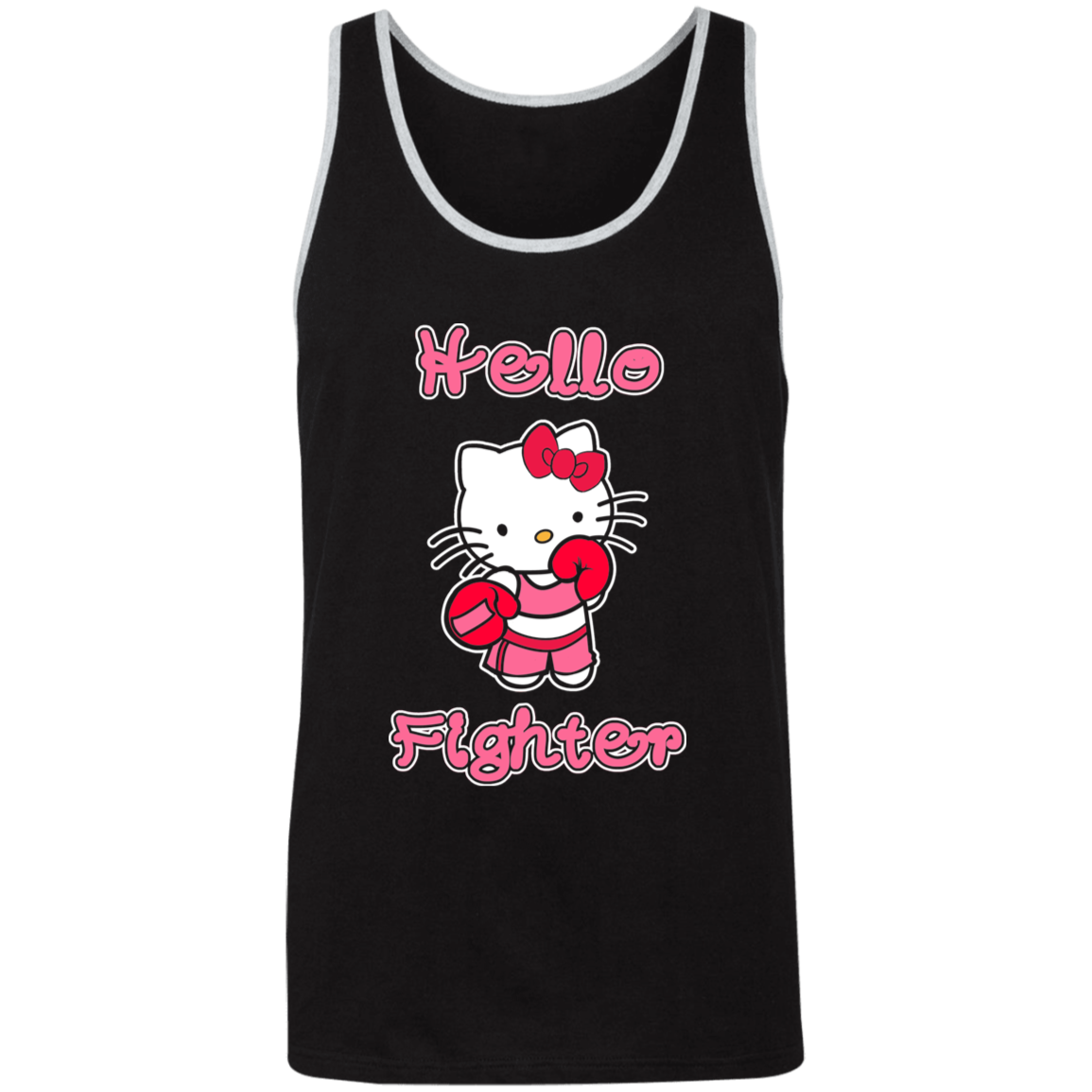 Artichoke Fight Gear Custom Design #11. Hello Fighter. Unisex 2-Tone Tank Top