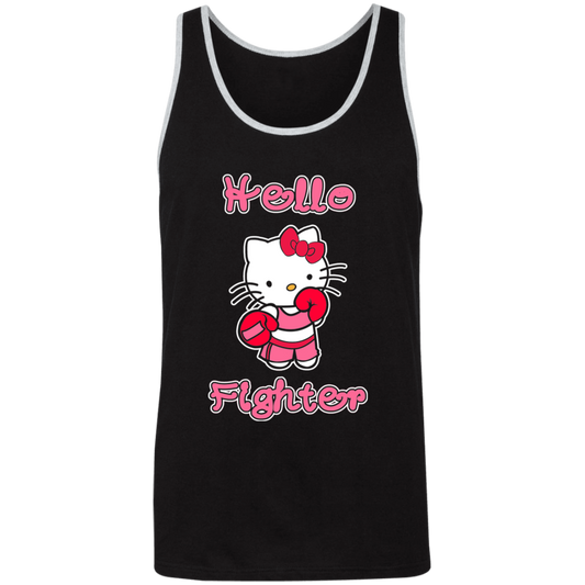 Artichoke Fight Gear Custom Design #11. Hello Fighter. Unisex 2-Tone Tank Top