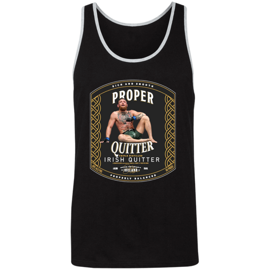 Artichoke Fight Gear Custom Design #15. Proper Quitter. Unisex 2-Tone Tank Top