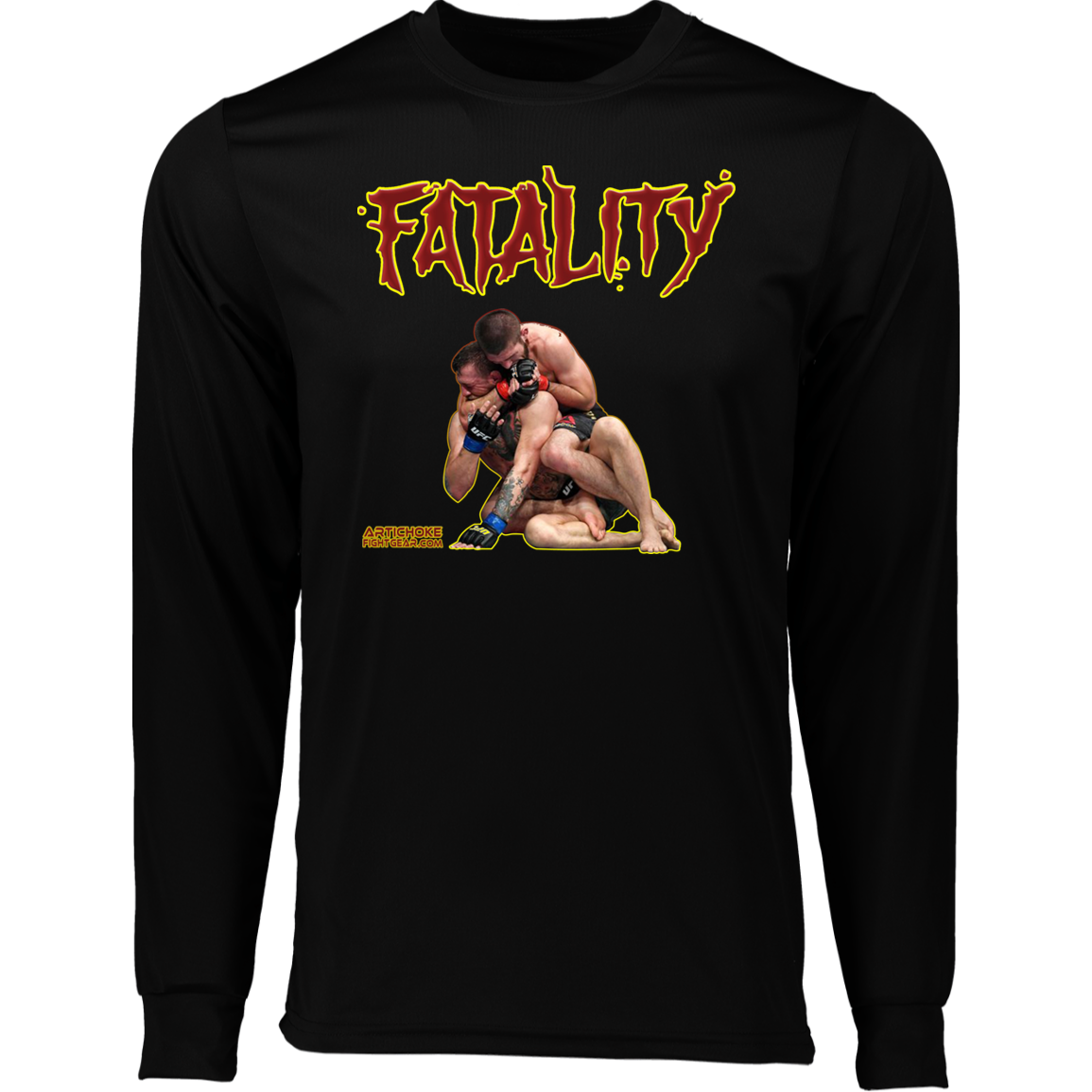 Artichoke Fight Gear Custom Design #21. FATLAITY! Moisture-Wicking Long Sleeve