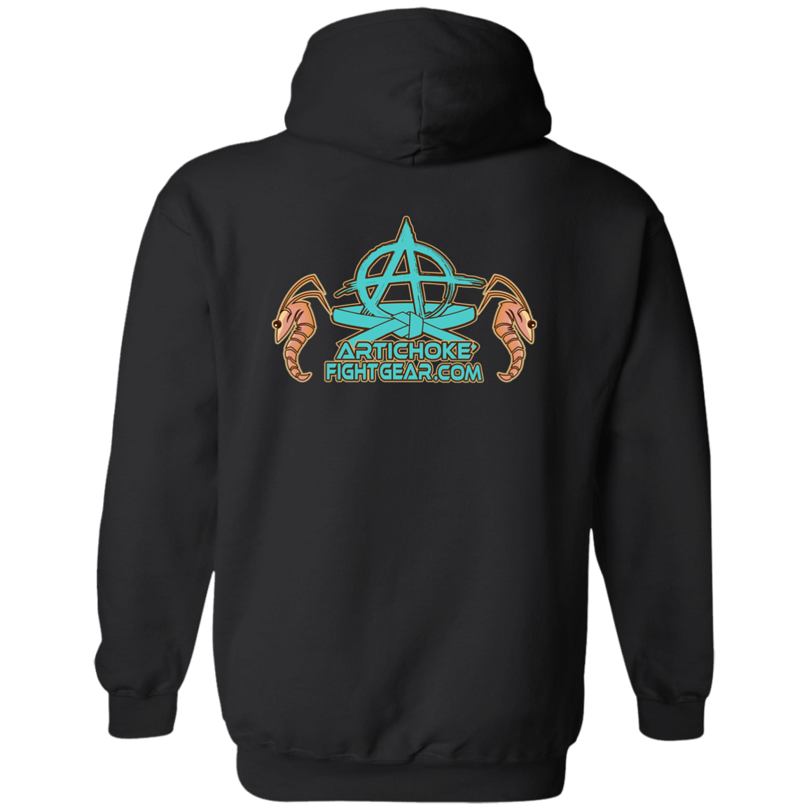 Artichoke Fight Gear Custom Design #18. Shrimpin ain't Easy. Basic Pullover Hoodie