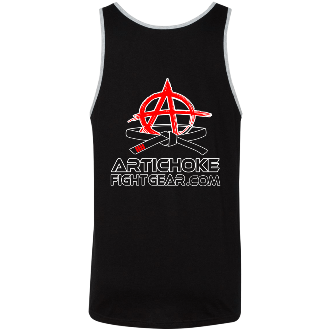 Artichoke Fight Gear Custom Design #19. Sticks and Stones. Unisex 2-Tone Tank Top