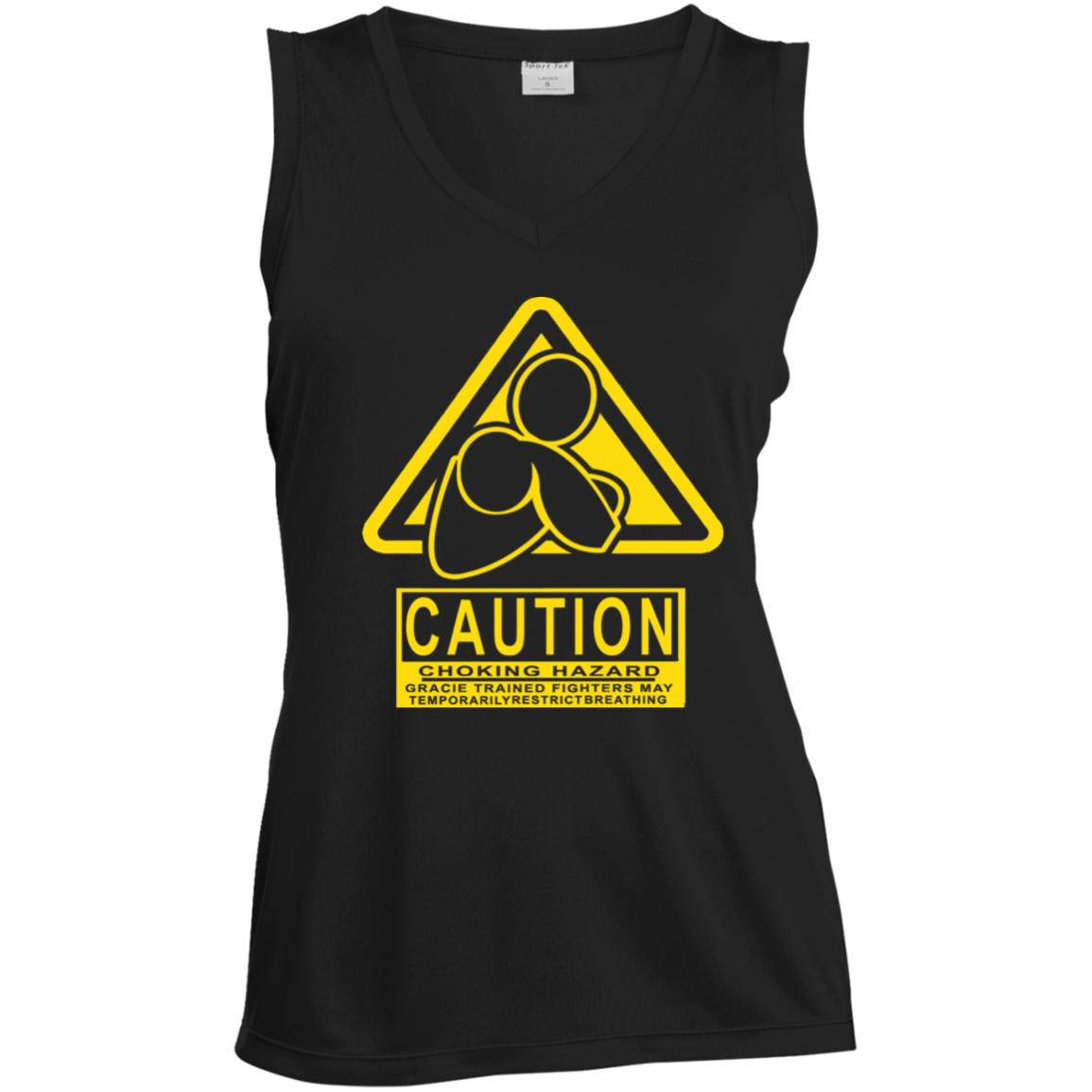 AFG Custom Design #07. CAUTION: CHOKING HAZARD. Ladies' Sleeveless V-Neck Performance Tee