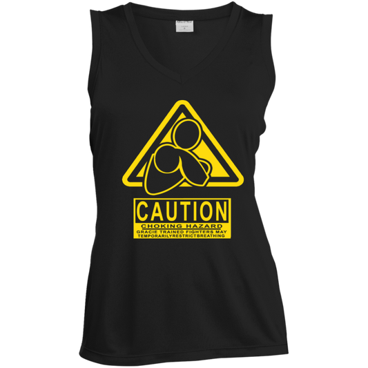 AFG Custom Design #07. CAUTION: CHOKING HAZARD. Ladies' Sleeveless V-Neck Performance Tee