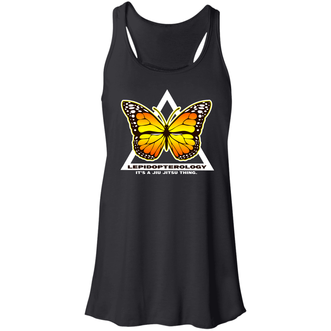 Artichoke Fight Gear Custom Design #6. Lepidopterology (Study of butterflies). Butterfly Guard. Flowy Racerback Tank