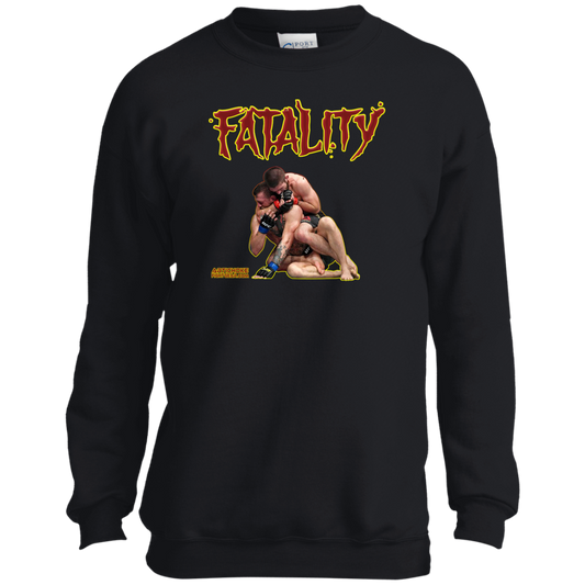 Artichoke Fight Gear Custom Design #21. FATLAITY! Youth Crewneck Sweatshirt