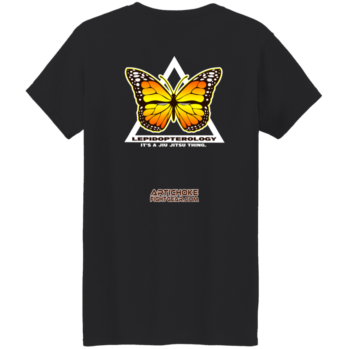 Artichoke Fight Gear Custom Design #6. Lepidopterology (Study of butterflies). Butterfly Guard. Ladies' 5.3 oz. T-Shirt